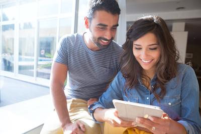 couple smiling | veneers in lower plenty