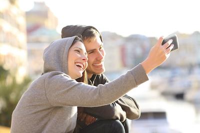 Couple taking selfie | Lower plenty dentist